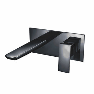 Muro Black Wall Mounted Bath Mixer