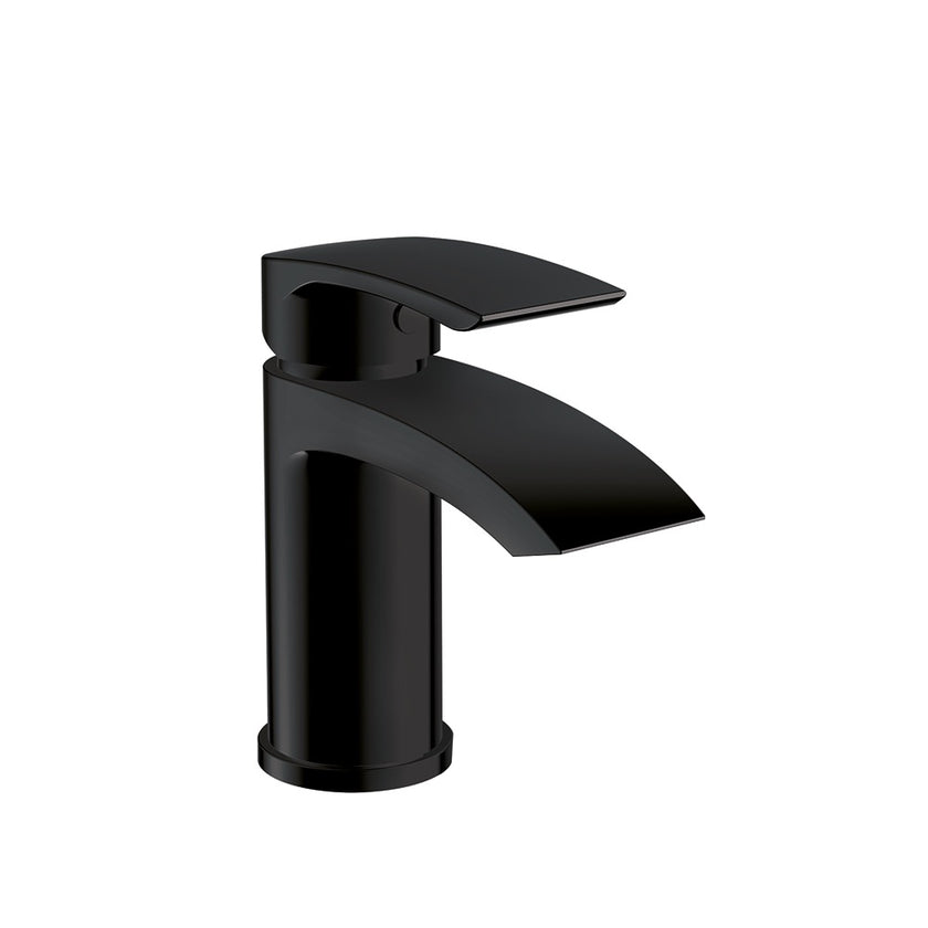 Belini Matt Black Mono Basin Mixer