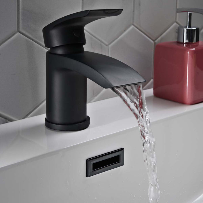Belini Black Mini Mono Basin Mixer