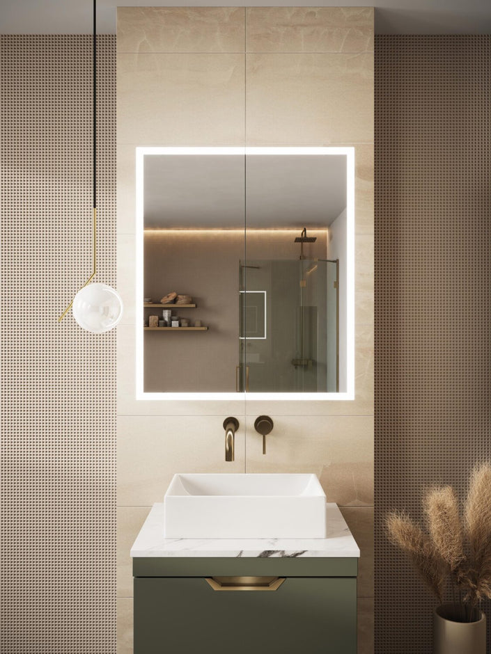 Prospr LED Blue Tooth Cabinet 600x700 Double Door