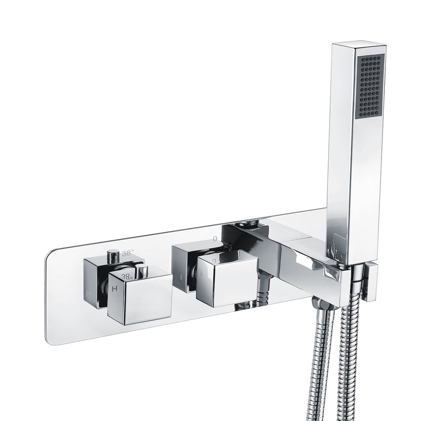 Concealed shower valve bath filler