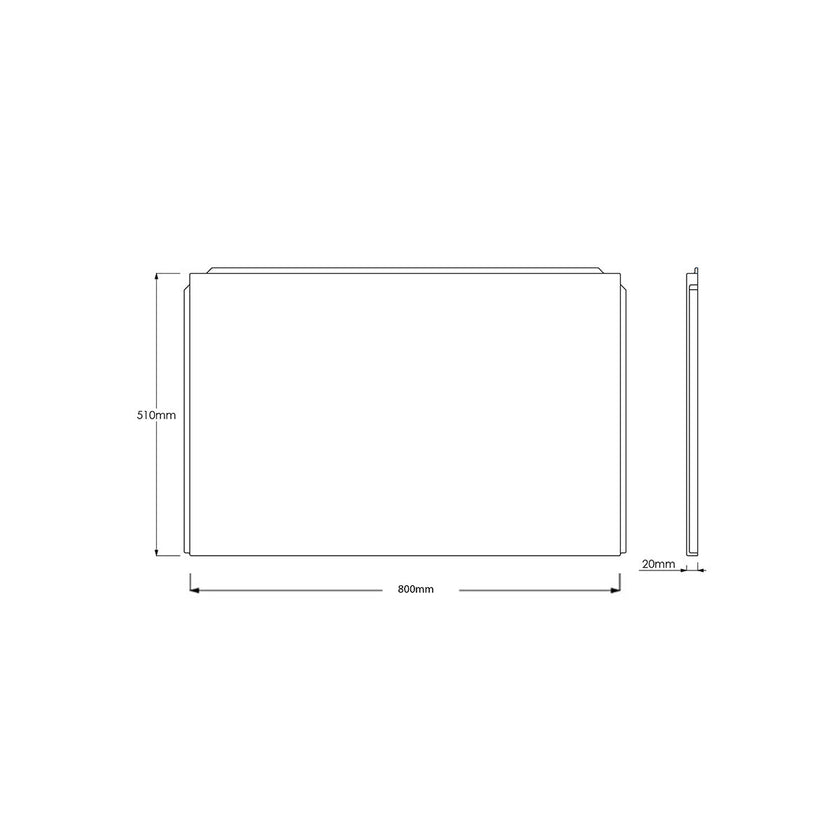 White Gloss Waterproof End Panel