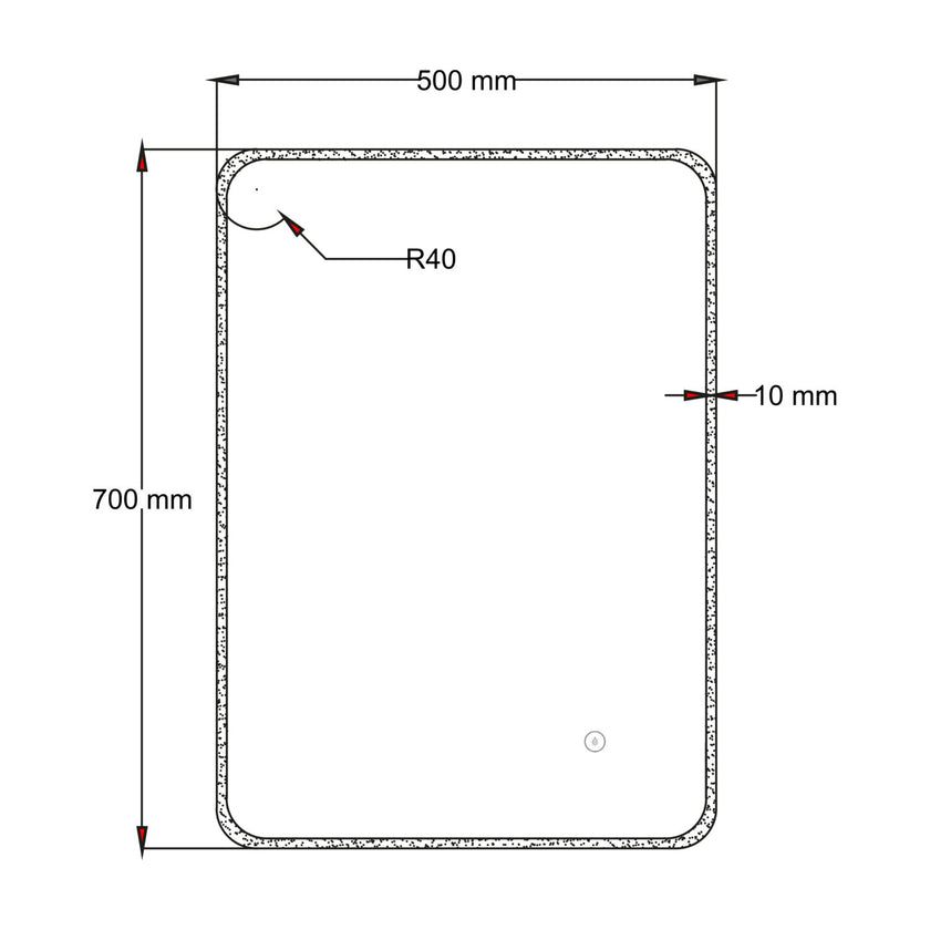 Vivid LED Mirror 700 x 500mm
