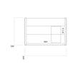 Muro Wall Hung Furniture - 500 Basin Cabinet