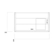 Muro Wall Hung Furniture - 600 Basin Cabinet