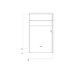 Muro Wall Hung Furniture - 500 WC Unit