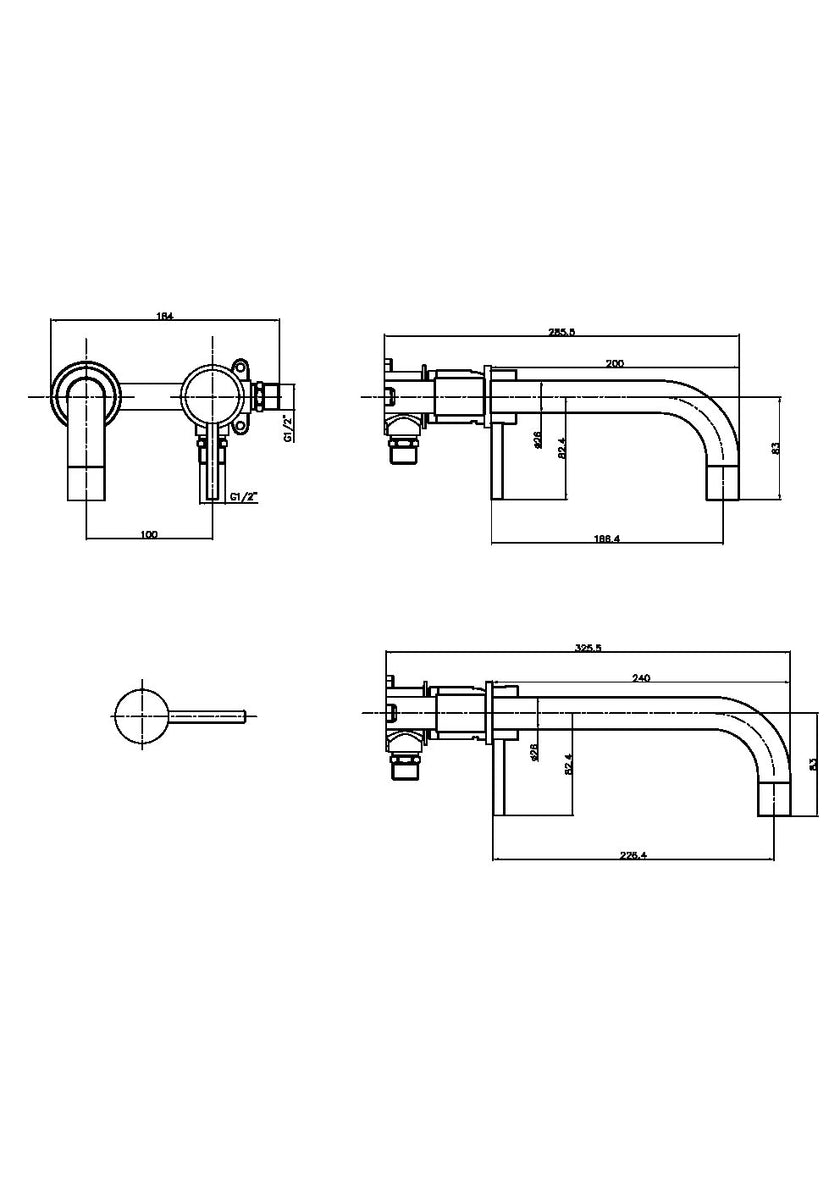 Core Wall Mounted Basin And filler