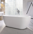 Scudo Onyx Bath In Acrylic White Freestanding Bath