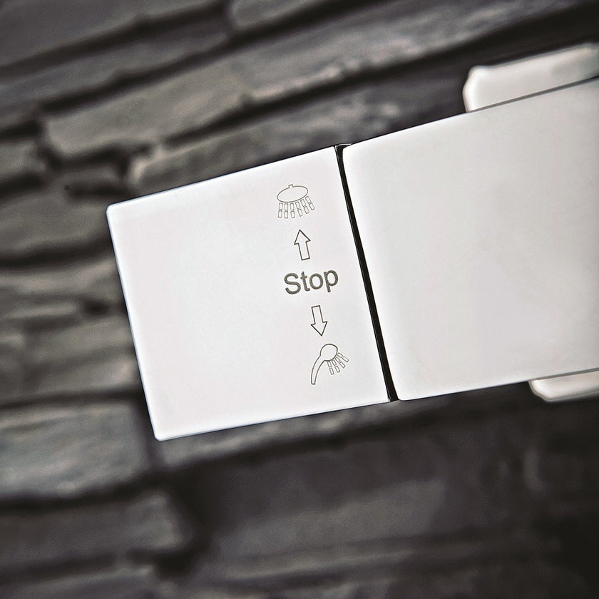 Square Thermostatic Bar Valve with Adjustable Rigid Riser