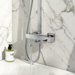 Square Rigid Riser Shower with Bath Filler