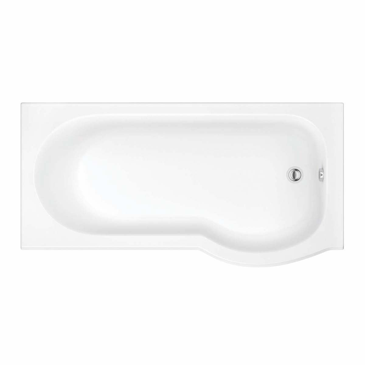Shower Bath P Shaped 1675x850x750