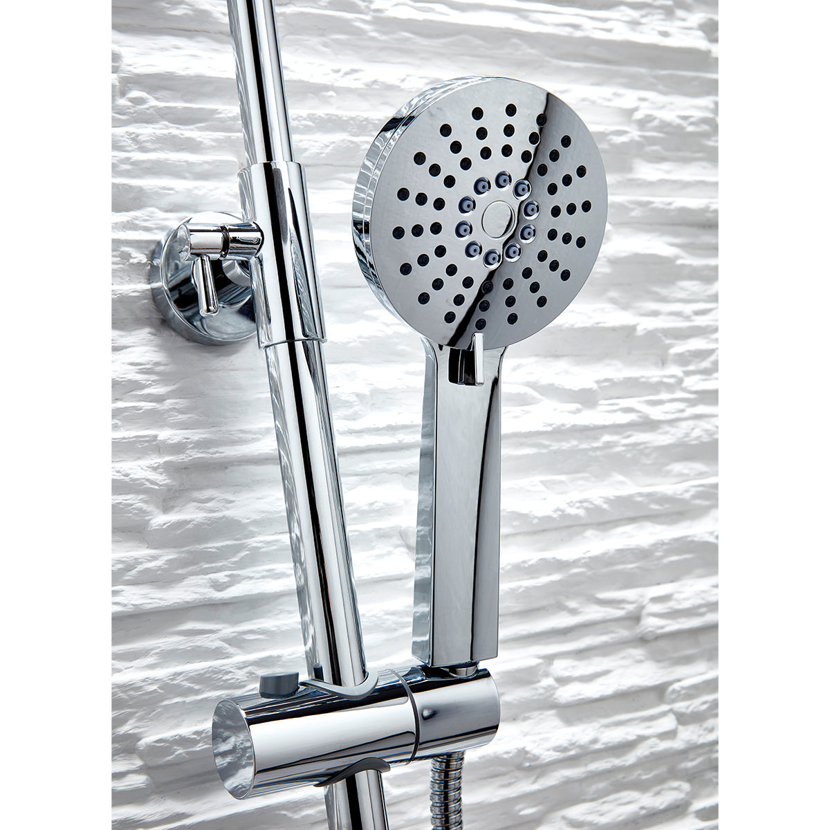 Round Rigid Riser shower Set – bathlux.co.uk