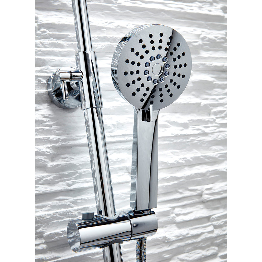 Round Rigid Riser shower Set