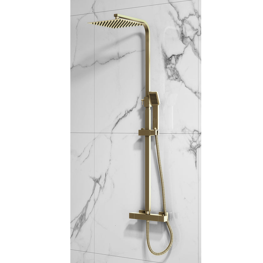 Square Rigid Riser Shower