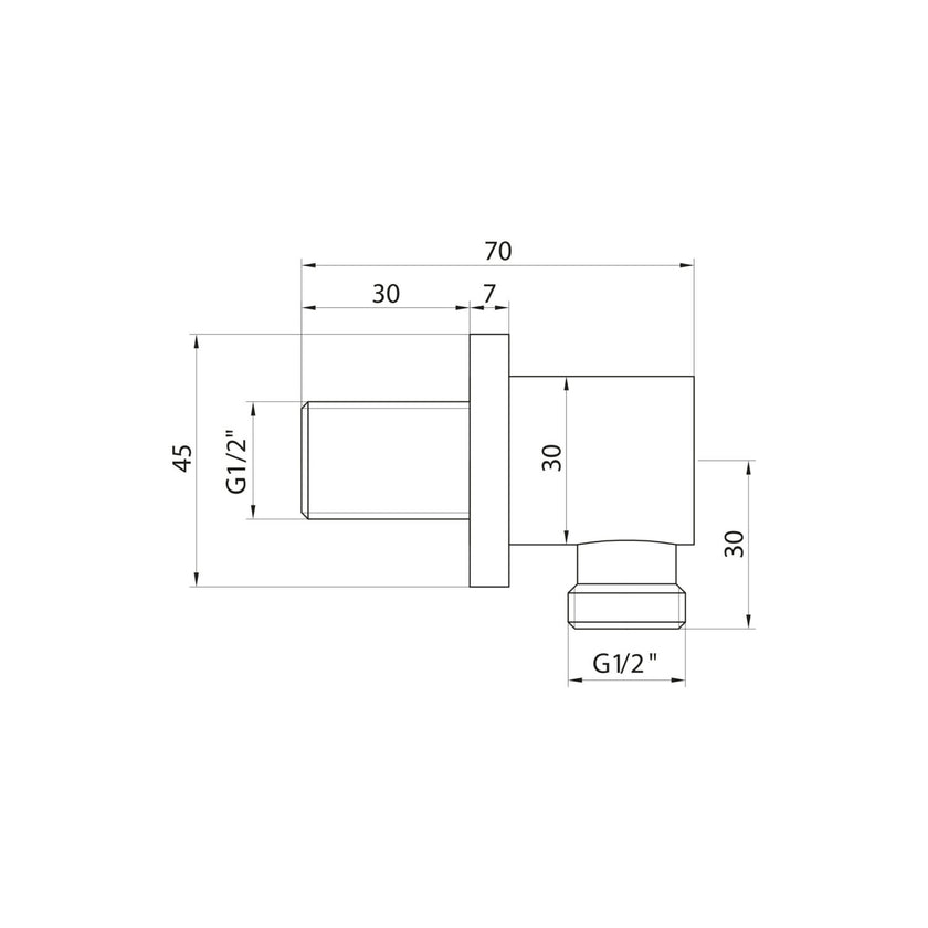 Shower Wall Outlet Elbow