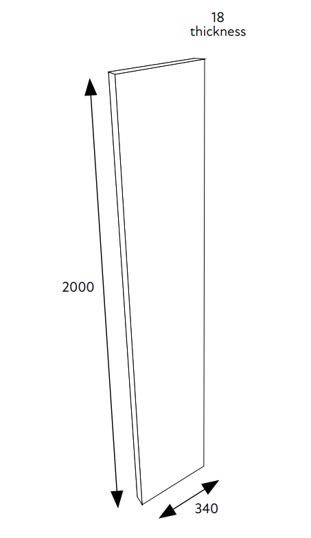 Standard Tall End Panel Slab