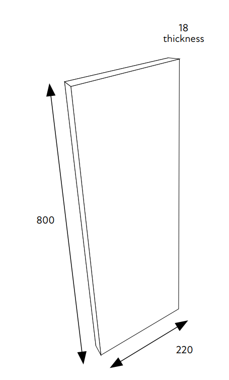 Slimline Base End Panel Slab