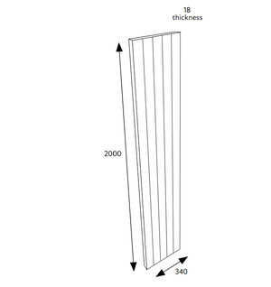 Standard Tall End Panel Trad