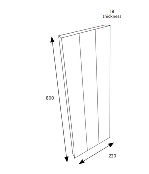 Slimline Base End Panel Trad