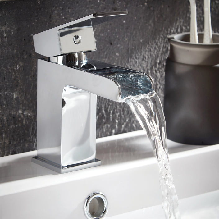 Victoria Mono Basin Mixer with Push Waste