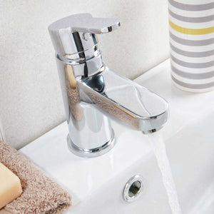 Favour Mono Basin Mixer with Push Waste