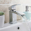 Descent Mono Basin Mixer with Push Waste
