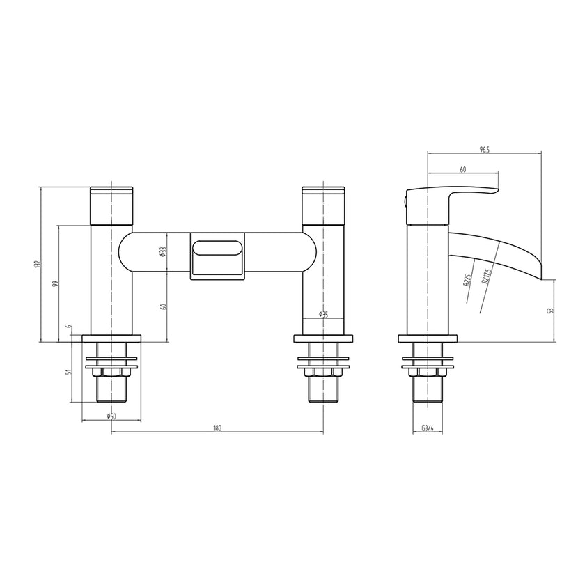 Monument Bath Filler