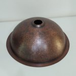 Round Hammered Copper Bowl Sink - Coppersmith Creations